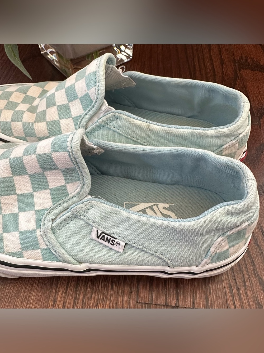 Vans Classic Slip-ons checkerboard, size 4Y - Picture 6 of 8
